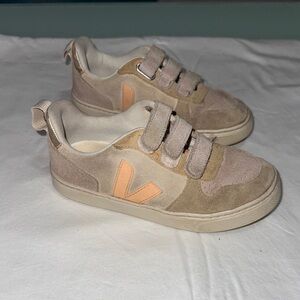 Veja Kids' Beige and Peach Sneakers